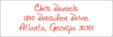 Freehand Return Address Labels
